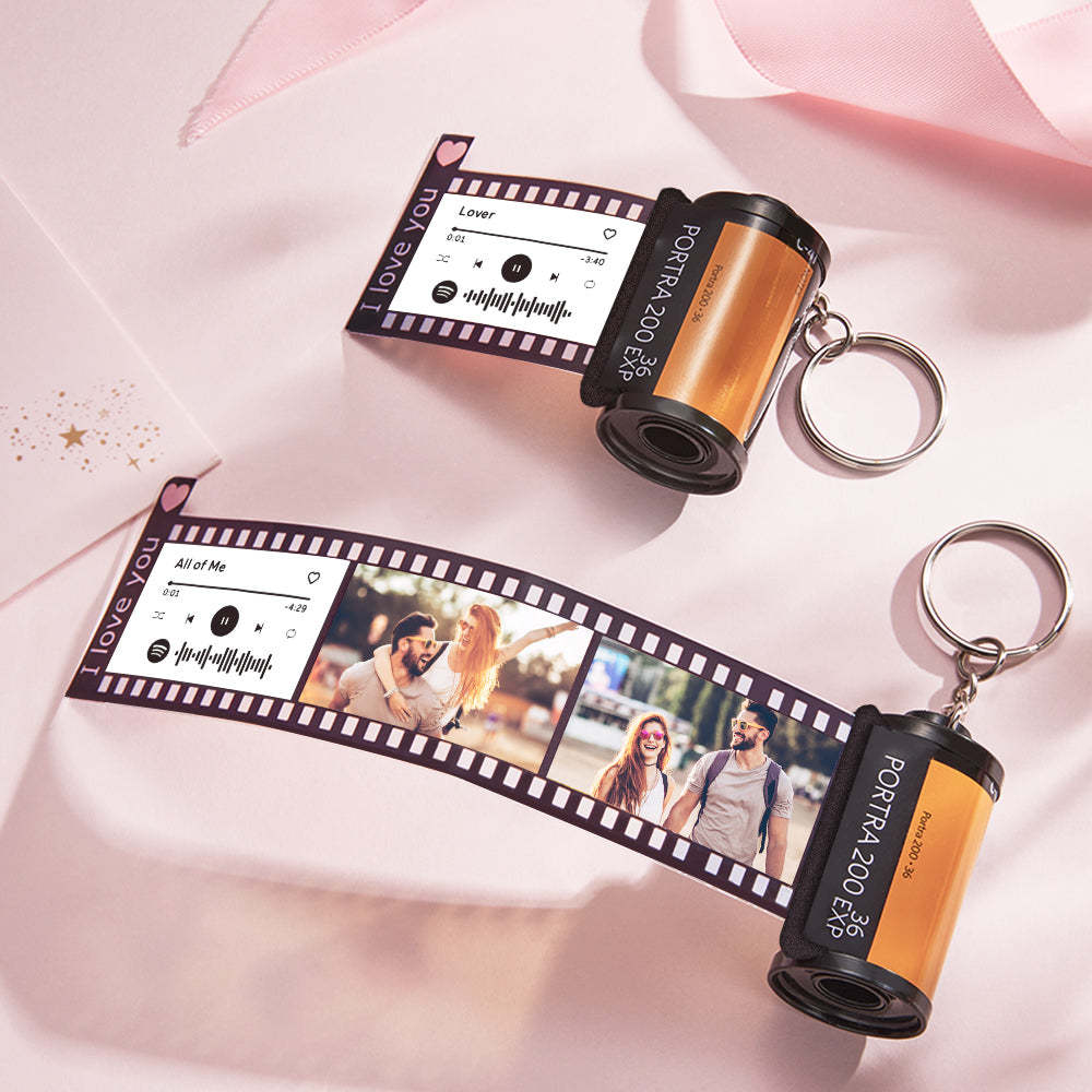 Benutzerdefinierter Text Für Den Filmrollen-schlüsselanhänger, Personalisierter Bild-kamerarollen-schlüsselanhänger Mit Rollenalbum, Individuelle Jubiläumsgeschenke - MeineFotoTassen