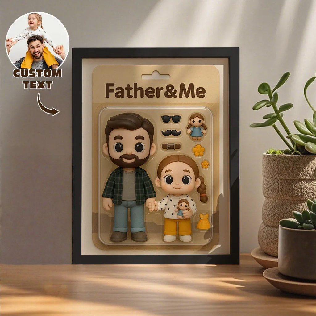 Benutzerdefinierte Actionfiguren-porträts | Personalisierte Spielzeugkisten-kunst | Benutzerdefinierte Fotorahmen-dekorationen