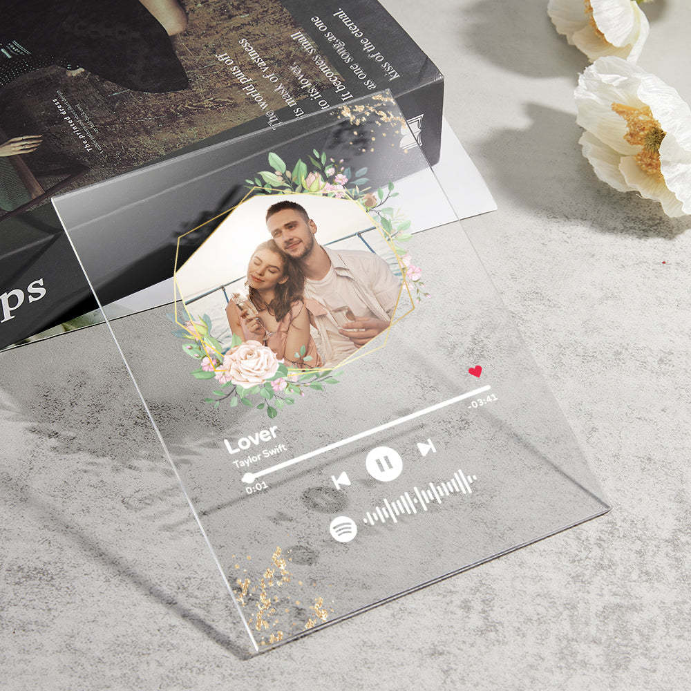 Benutzerdefinierte Spotify Code Song Plaque Musik Glas Schlüsselanhänger/plakette/nachtlicht Geschenk Für Liebhaber - MeineFotoTassen