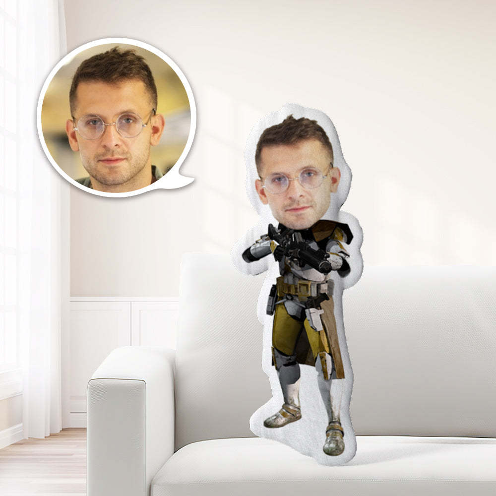 Benutzerdefinierte Gesicht Minime Kissen Personalisierte Star Wars Minime Kissen Clone Trooper - MeineFotoTassen