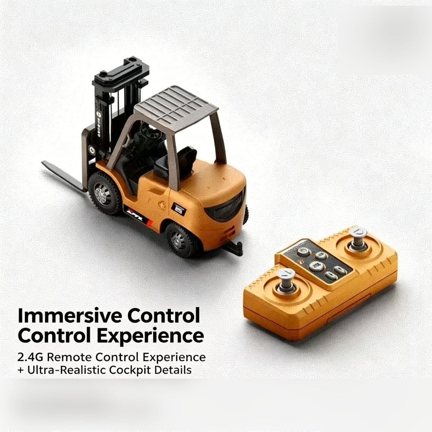 Mini-RC-Baufahrzeug-Set – Ferngesteuerter Bagger, Muldenkipper Und Gabelstapler, Desktop-Technik-Spielzeug, Geschenk Für Kinder, Studenten Und Sammler - MeineFotoTassen