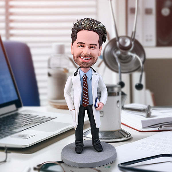 Ausgezeichnetes Individuelles Doktor-wackelkopf-geschenk Mit Stethoskop Für Ihn - MeineFotoTassen