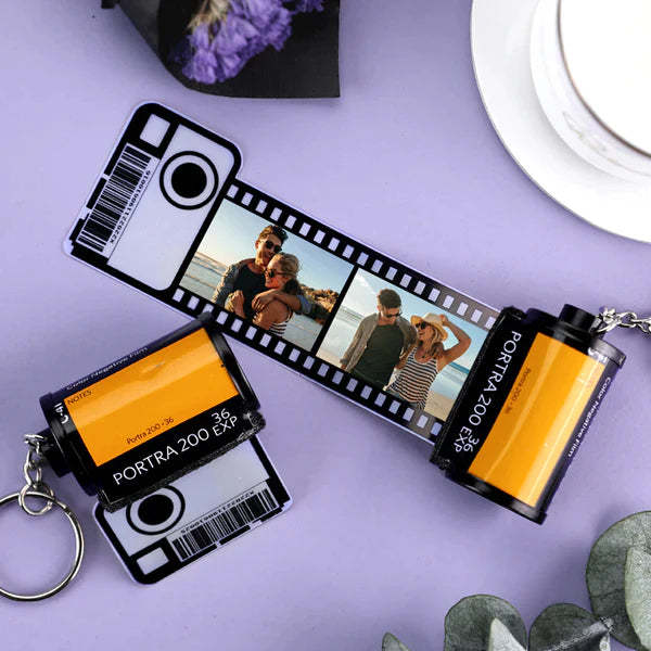 Jubiläumsgeschenke Individueller Filmrollen-schlüsselanhänger Multifoto-kamerarollen-schlüsselanhänger Geschenke Aus Umweltfreundlichem Material Personalisierter Schlüsselanhänger Für Ihn - MeineFotoTassen