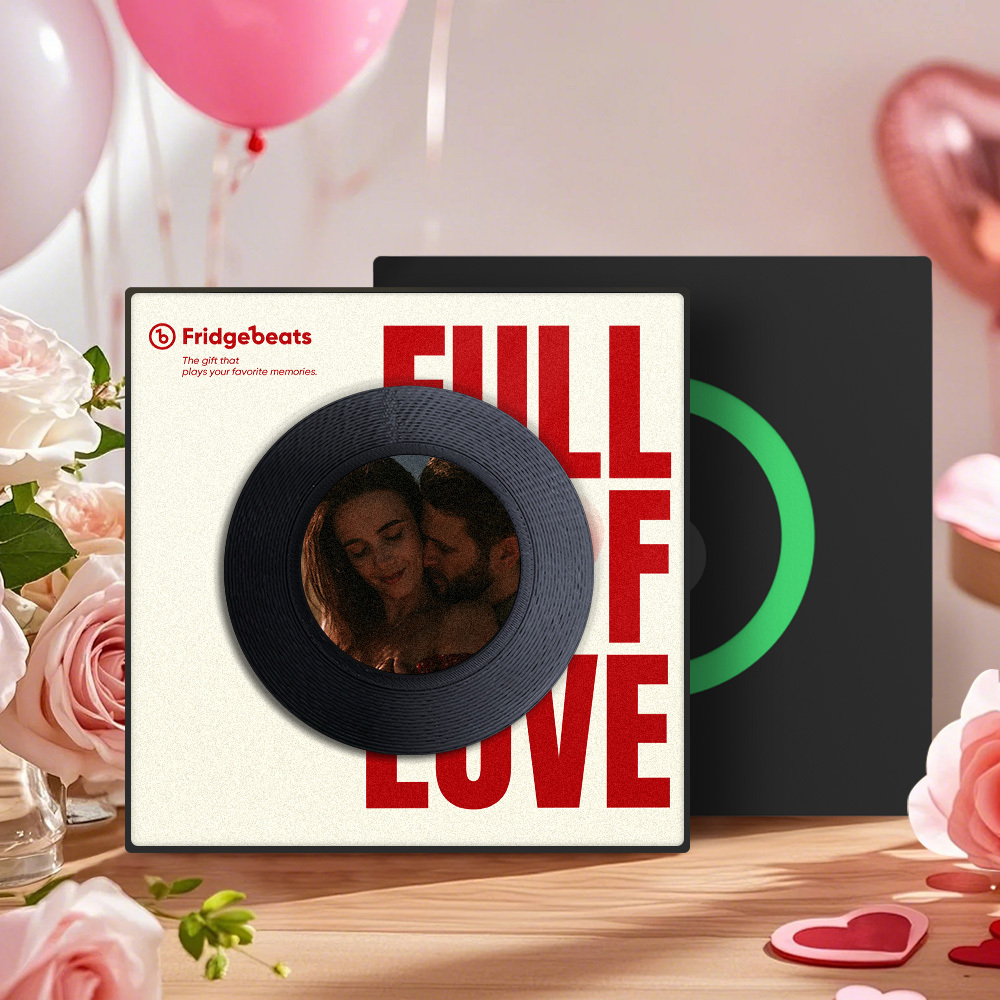 Valentinstagsgeschenk, Individueller Song-kühlschrankmagnet Mit Foto, Unterstützt Nfc-funktion, Geschenke Für Männer Für Freundin - MeineFotoTassen