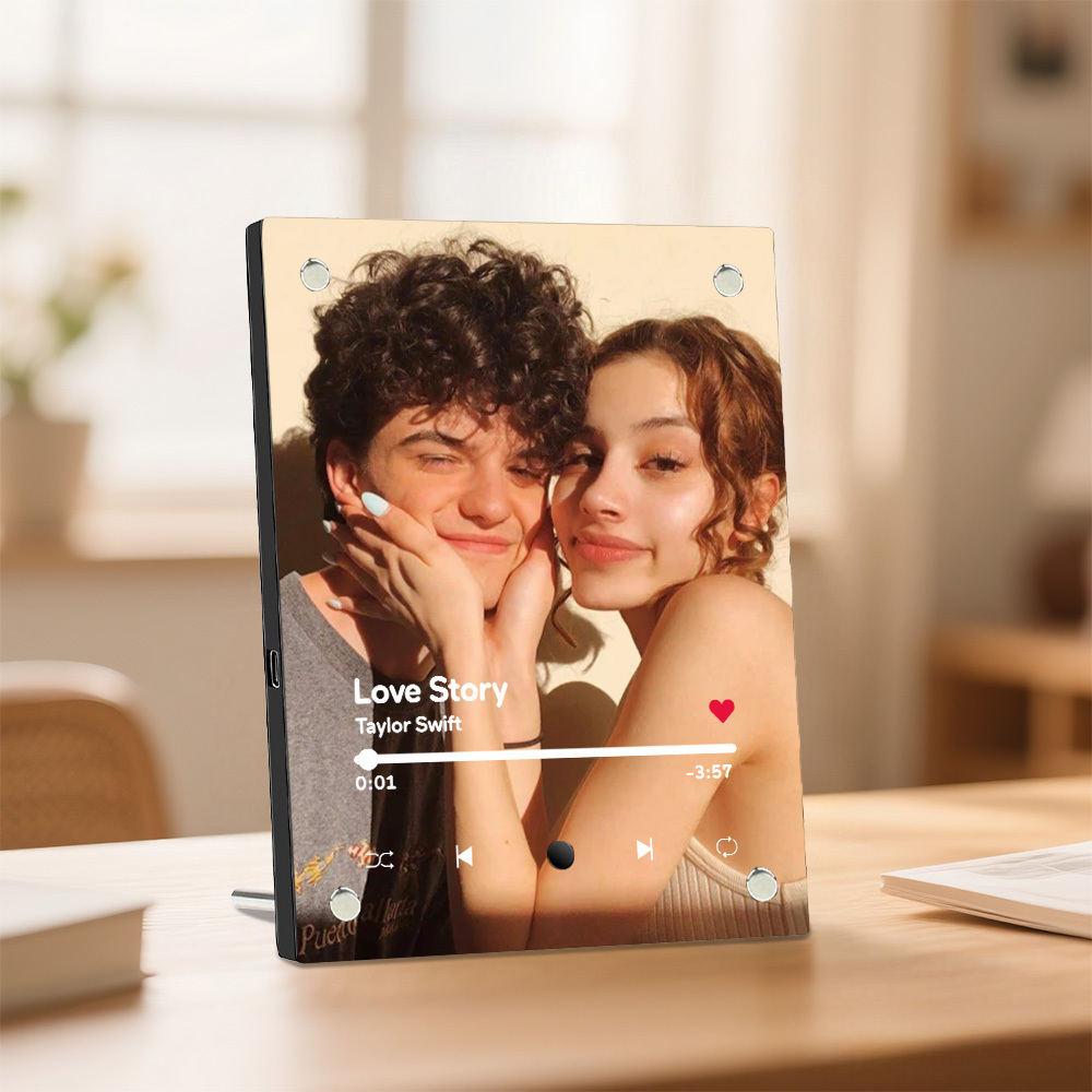 Benutzerdefinierter Musik-bilderrahmen, Benutzerdefinierter Spotify-rahmen, Personalisierter Fotorahmen, Jubiläumsgeschenke Für Paare - MeineFotoTassen