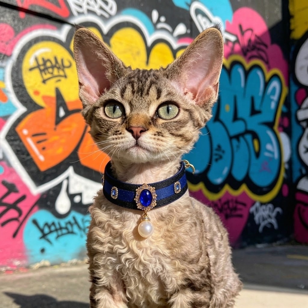 Elegantes Blaues Katzenhalsband, Niedlicher Haustierschmuck Für Katzen, Stilvolle Halskette Für Katzen - MeineFotoTassen