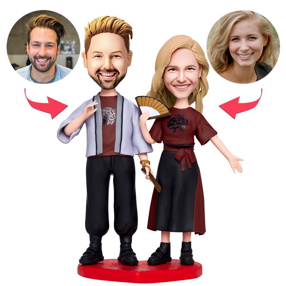 Valentines Gift Lover Mit Fans Custom Bobblehead Mit Eingraviertem Text - MeineFotoTassen