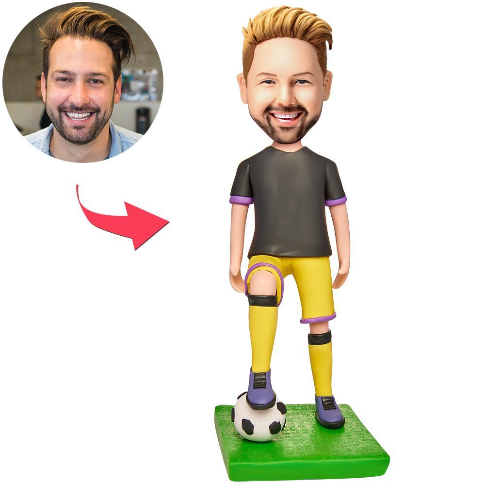 Personalisierter Fußball-sport-wackelkopf Mit Graviertem Text - MeineFotoTassen