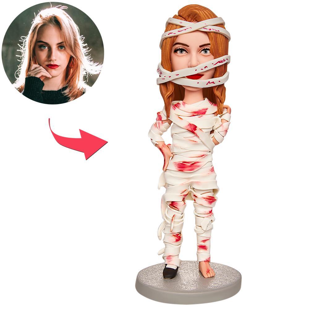 Halloween-mama-kostüm Custom Bobblehead Mit Eingraviertem Text - MeineFotoTassen