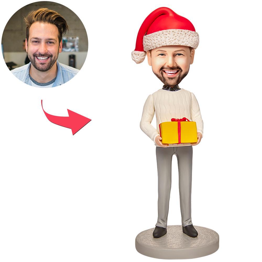 Weihnachtsgeschenk Weihnachten Freizeit Männer Custom Bobblehead Mit Eingraviertem Text - MeineFotoTassen