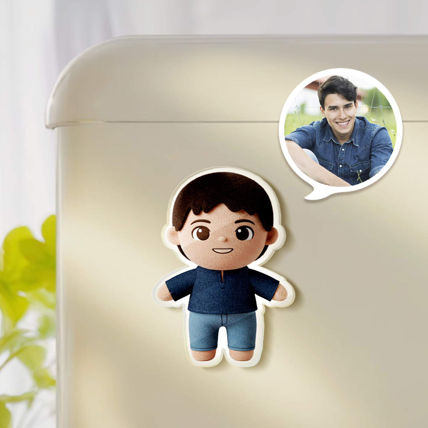 Benutzerdefinierte Cartoon Kühlschrank Magnet Personalisierte Foto Acryl Magnet Foto Geschenke Für Liebhaber - MeineFotoTassen