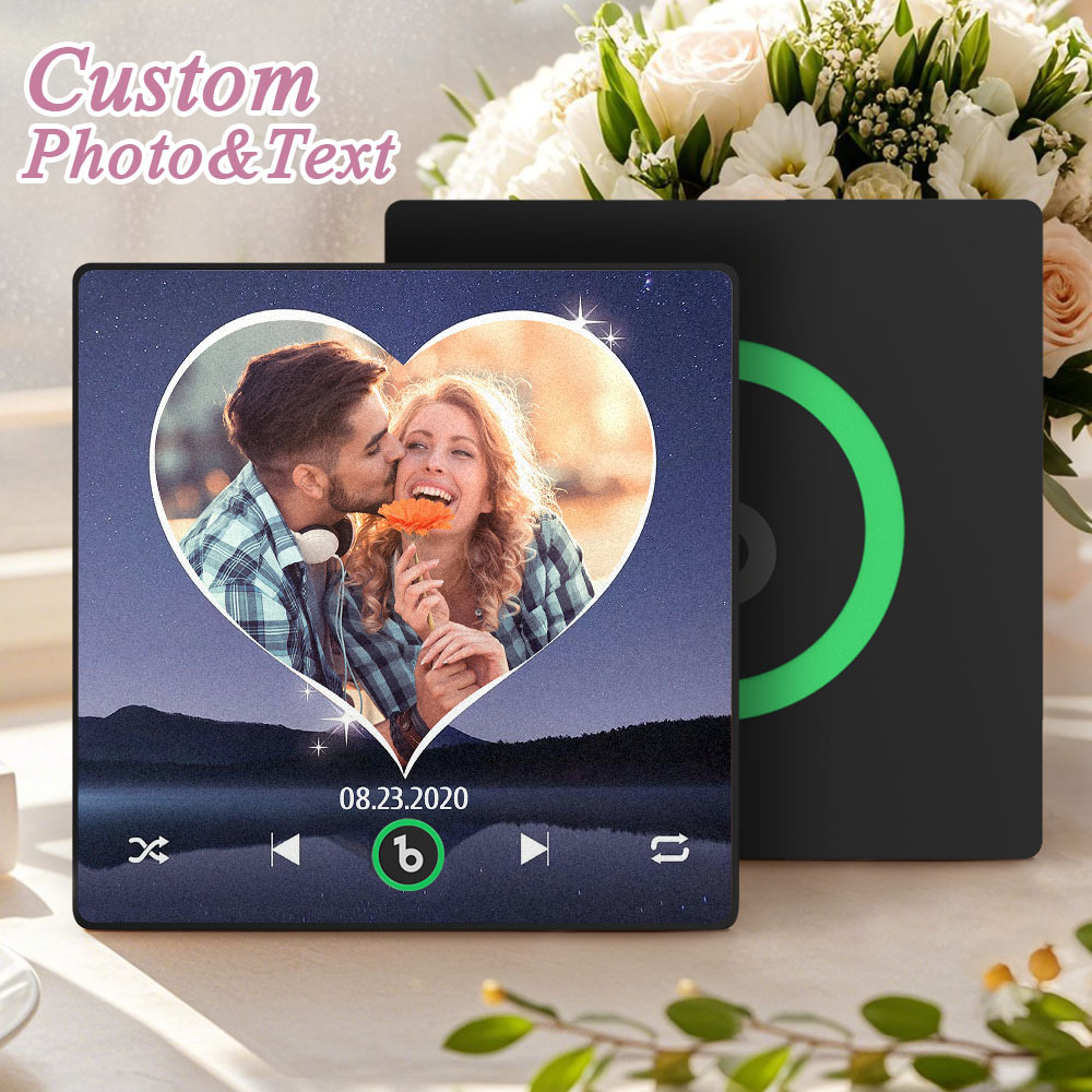 Personalisierter Foto-musik-kühlschrankmagnet, Benutzerdefiniertes Songalbum-cover, Kühlschrankmagnet, Geschenk Für Paare