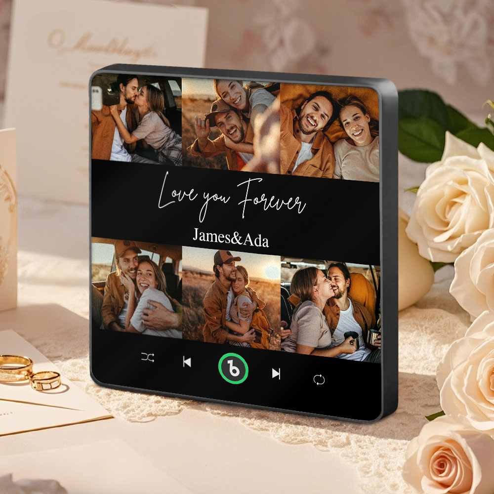 Personalisierter Musik-kühlschrankmagnet Mit Foto, Personalisiertes Songalbum-cover, Magnet, Geschenk Für Ihn