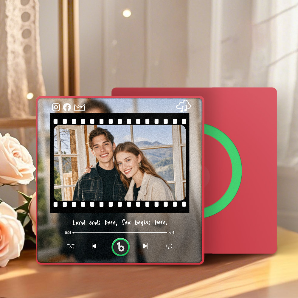 Benutzerdefinierter Foto-musik-kühlschrankmagnet, Personalisierter Musik-kühlschrankmagnet, Song-album-cover Für Liebhaber - MeineFotoTassen