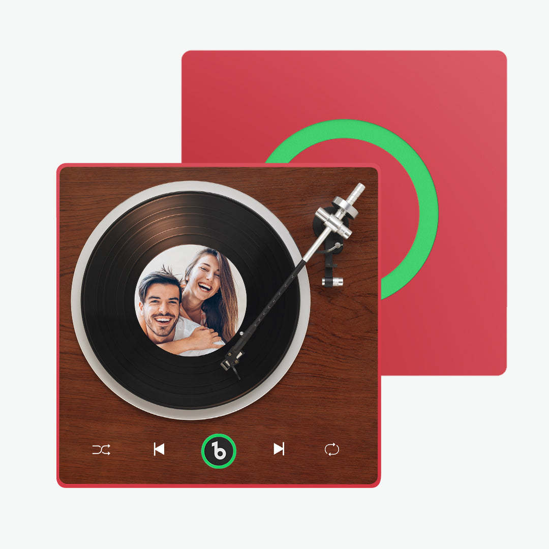 Neues 4.0-upgrade, Individueller Musik-kühlschrankmagnet, Vinyl-player-stil, Kühlschrankmagnet, Geschenk Für Liebhaber - MeineFotoTassen