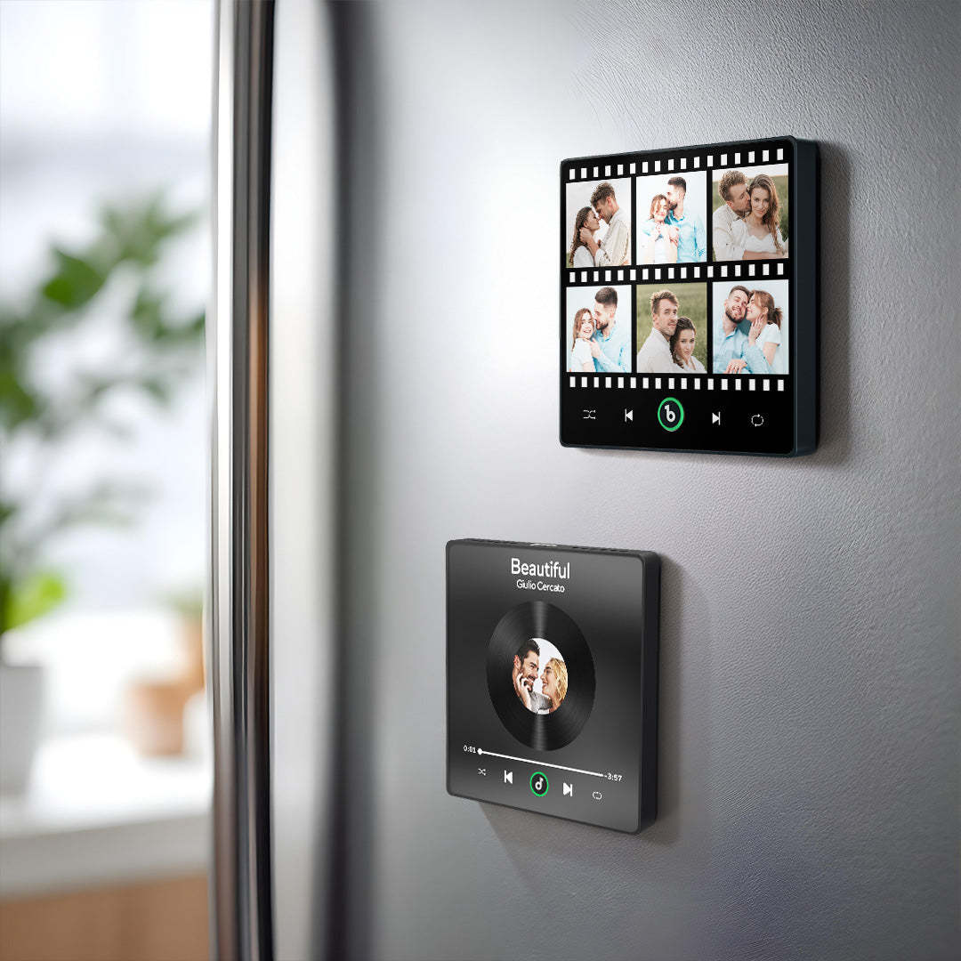 Neues 4.0-upgrade, Individueller Musik-kühlschrankmagnet, Film-stil, Kühlschrankmagnet, Geschenk Für Liebhaber - MeineFotoTassen