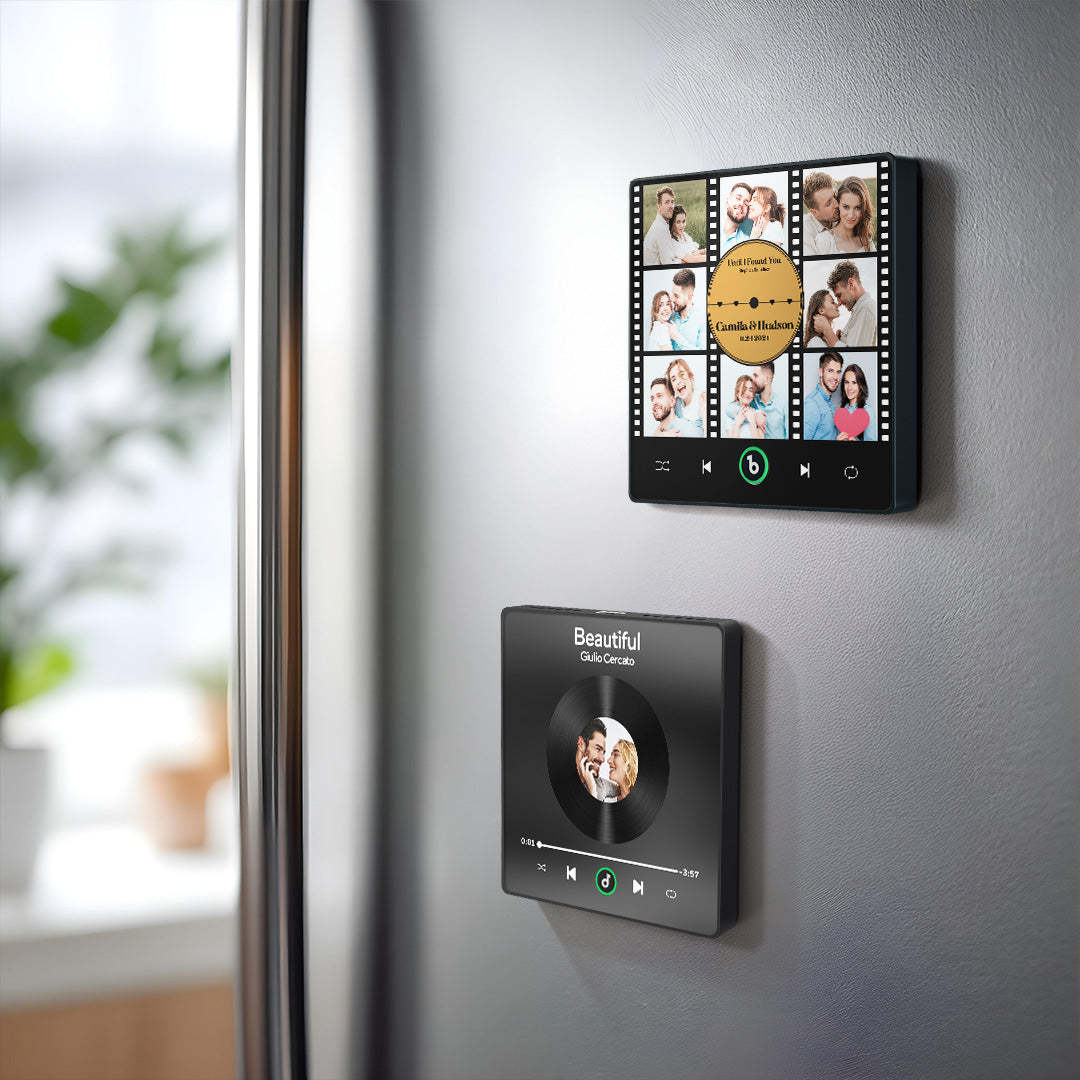 Neues 4.0-upgrade, Individueller Musik-kühlschrankmagnet, Film, Foto-collage-stil, Kühlschrankmagnet, Geschenk Für Liebhaber - MeineFotoTassen