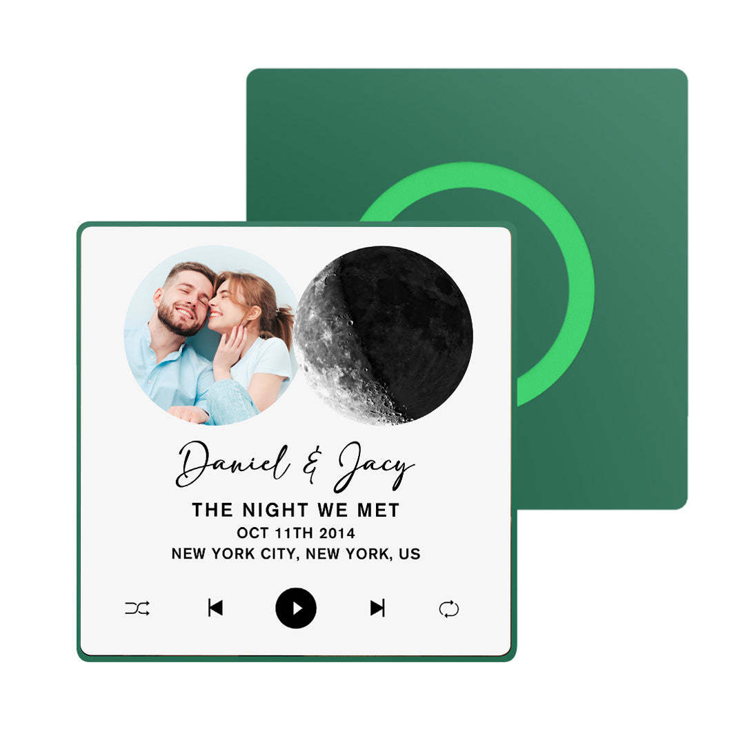 Neues 4.0-upgrade, Individueller Musik-kühlschrankmagnet, Mondphasen-stil, Kühlschrankmagnet, Geschenk Für Liebhaber - MeineFotoTassen