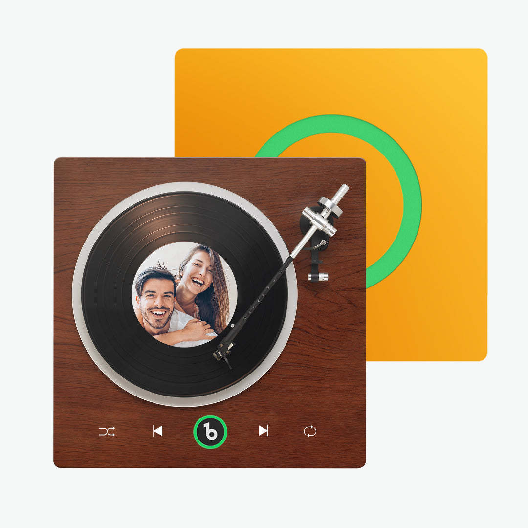 Neues 4.0-upgrade, Individueller Musik-kühlschrankmagnet, Vinyl-player-stil, Kühlschrankmagnet, Geschenk Für Liebhaber - MeineFotoTassen