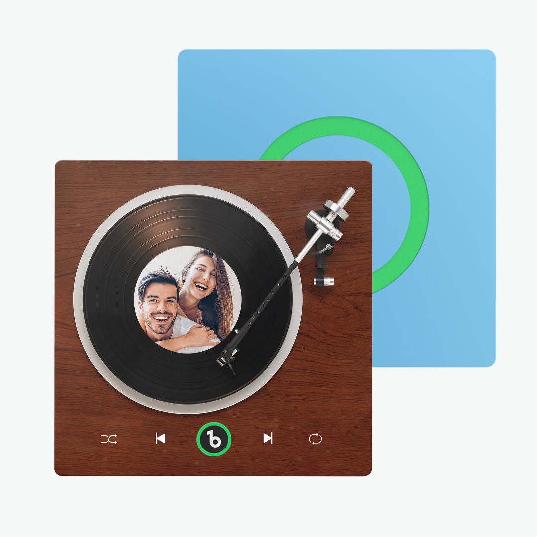 Neues 4.0-upgrade, Individueller Musik-kühlschrankmagnet, Vinyl-player-stil, Kühlschrankmagnet, Geschenk Für Liebhaber - MeineFotoTassen