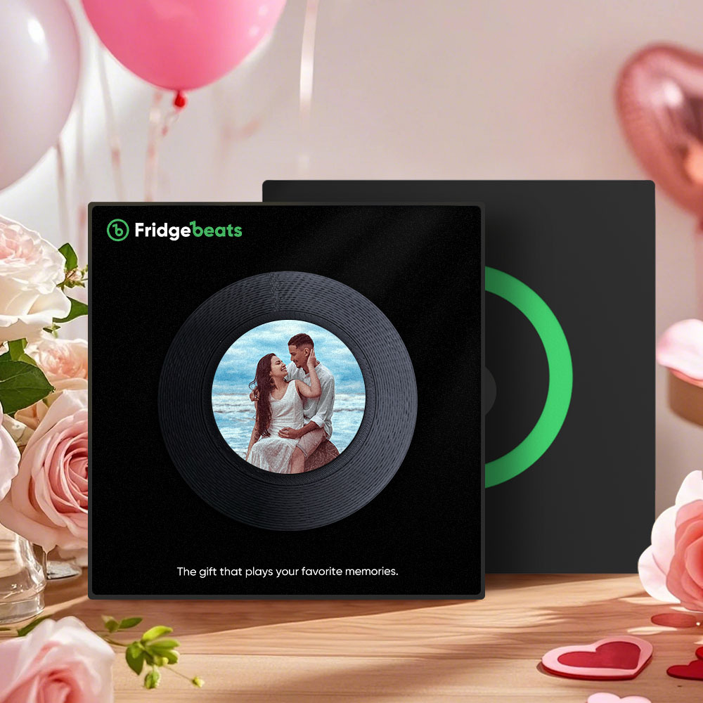 Valentinstagsgeschenk, Individueller Song-kühlschrankmagnet Mit Foto, Unterstützt Nfc-funktion, Geschenke Für Männer Für Freundin - MeineFotoTassen