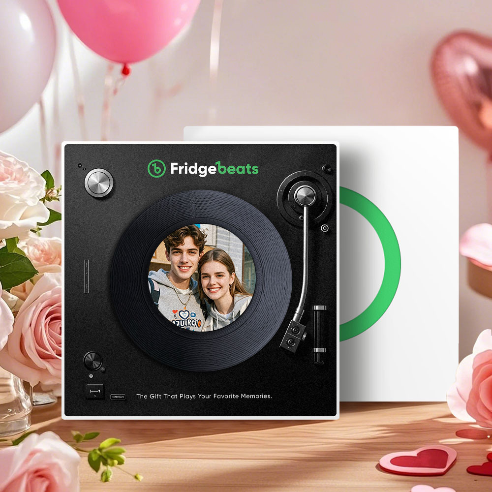 Valentinstagsgeschenk, Individueller Song-kühlschrankmagnet Mit Foto, Unterstützt Nfc-funktion, Geschenke Für Männer Für Freundin - MeineFotoTassen