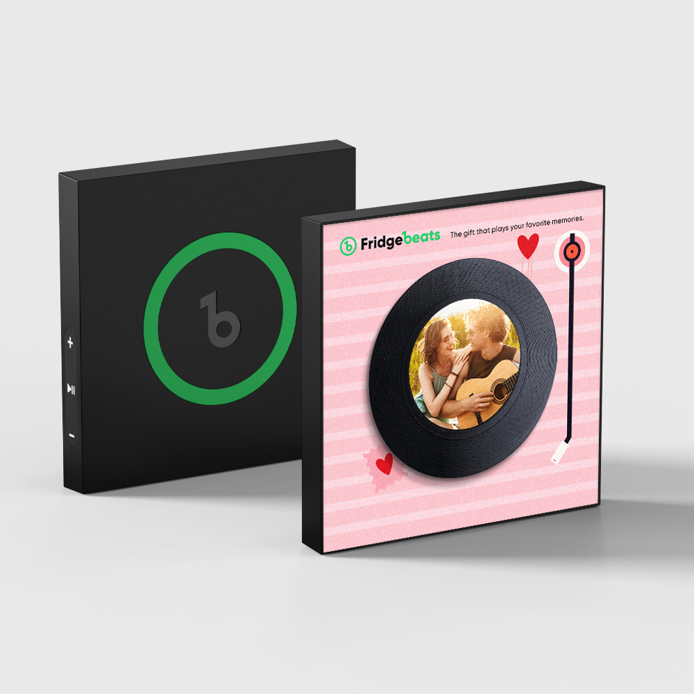 Valentinstagsgeschenk, Individueller Song-kühlschrankmagnet Mit Foto, Unterstützt Nfc-funktion, Geschenke Für Männer Für Freundin - MeineFotoTassen
