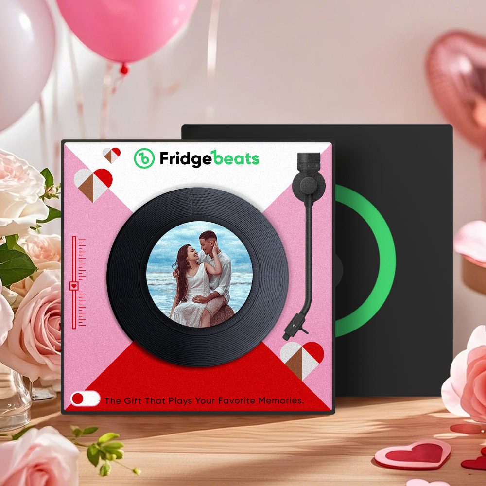 Valentinstagsgeschenk, Individueller Song-kühlschrankmagnet Mit Foto, Unterstützt Nfc-funktion, Geschenke Für Männer Für Freundin - MeineFotoTassen