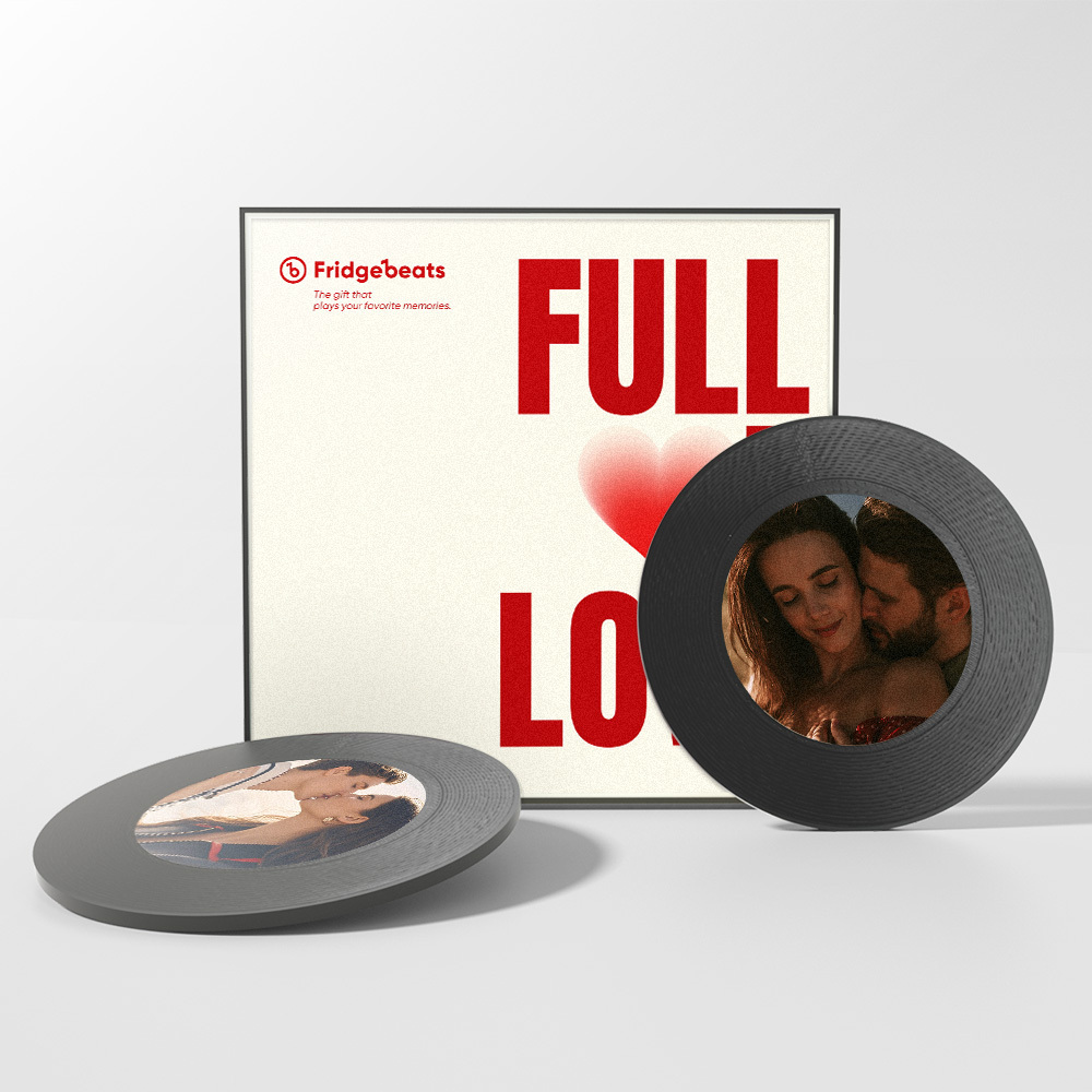 Valentinstagsgeschenk, Individueller Song-kühlschrankmagnet Mit Foto, Unterstützt Nfc-funktion, Geschenke Für Männer Für Freundin - MeineFotoTassen