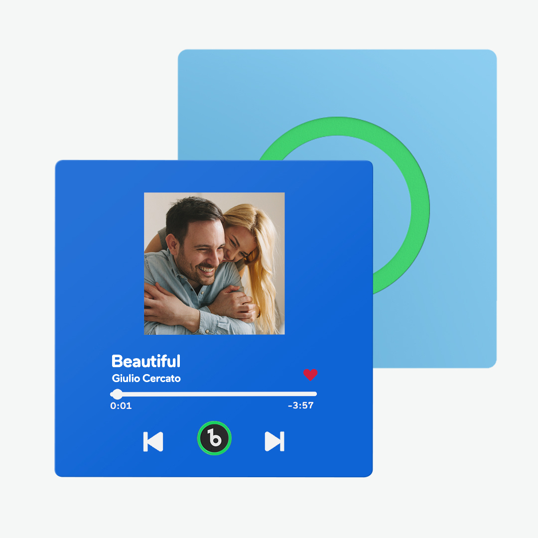 Neuer 4.0-upgrade-kühlschrankmagnet Mit Benutzerdefinierter Musik, Bunter Rahmen, Album-kühlschrankmagnet Kann Lieder Abspielen, Geschenk Für Paare - MeineFotoTassen