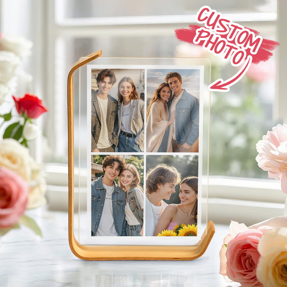 Benutzerdefinierte Fotorahmen Benutzerdefinierte Ornamente Jubiläumsgeschenke Für Liebhaber - MeineFotoTassen