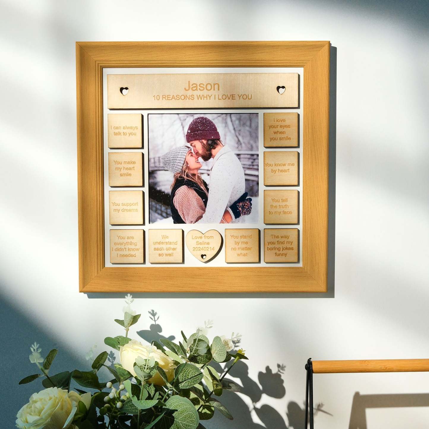 10 Gründe, Warum Ich Dich Liebe, Personalisierte Fotorahmen-geschenke Für Sie/sie - MeineFotoTassen