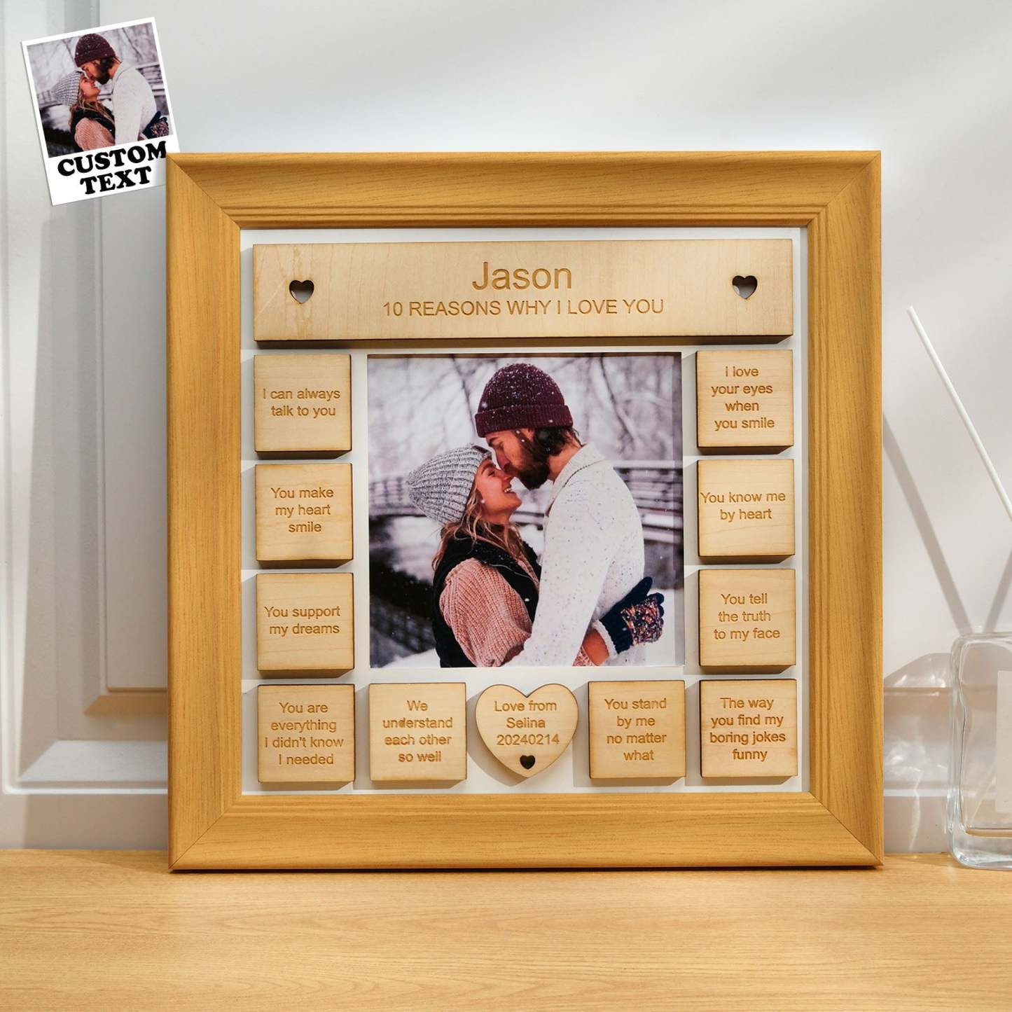 10 Gründe, Warum Ich Dich Liebe, Personalisierte Fotorahmen-geschenke Für Sie/sie - MeineFotoTassen