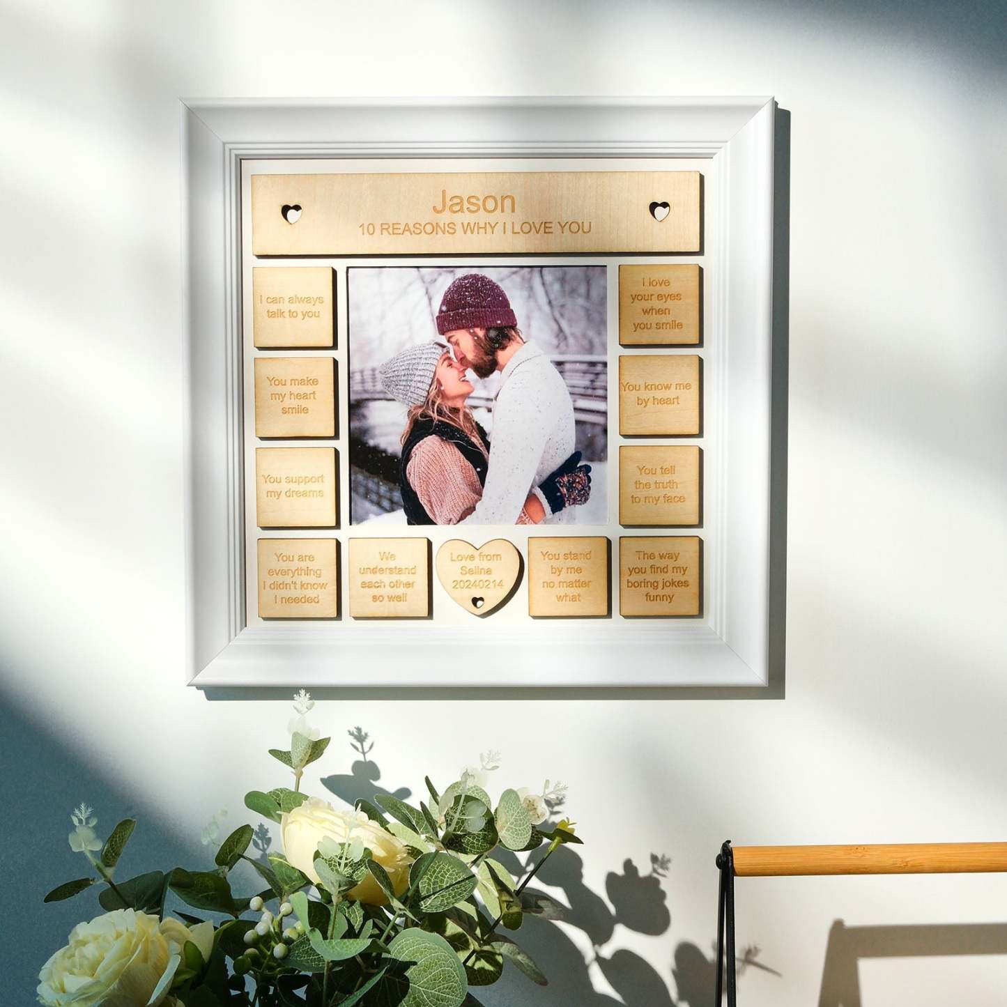 10 Gründe, Warum Ich Dich Liebe, Personalisierte Fotorahmen-geschenke Für Sie/sie - MeineFotoTassen