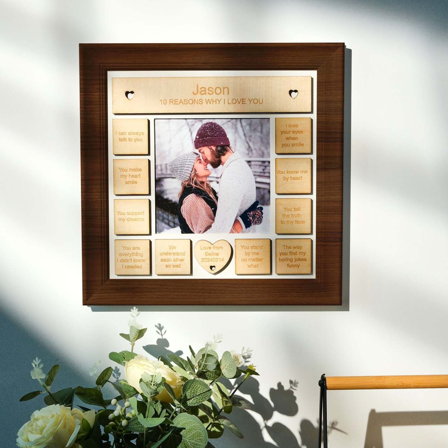 10 Gründe, Warum Ich Dich Liebe, Personalisierte Fotorahmen-geschenke Für Sie/sie - MeineFotoTassen