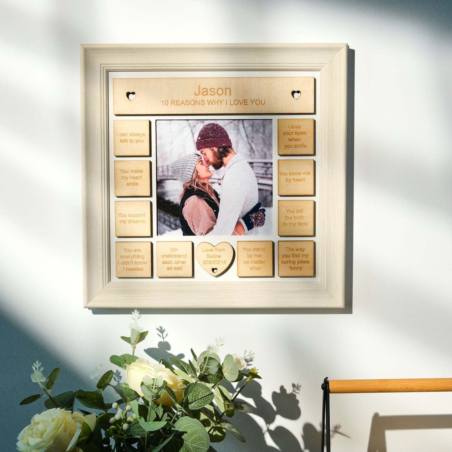 10 Gründe, Warum Ich Dich Liebe, Personalisierte Fotorahmen-geschenke Für Sie/sie - MeineFotoTassen