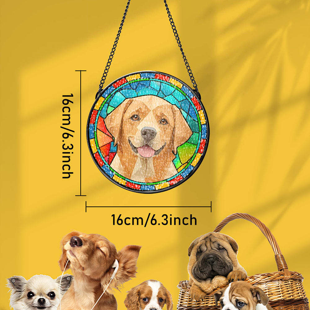 Individueller Sonnenfänger Aus Buntglas Für Haustiere, Haustier-ornament, Gedenkgeschenke Für Haustierliebhaber - MeineFotoTassen