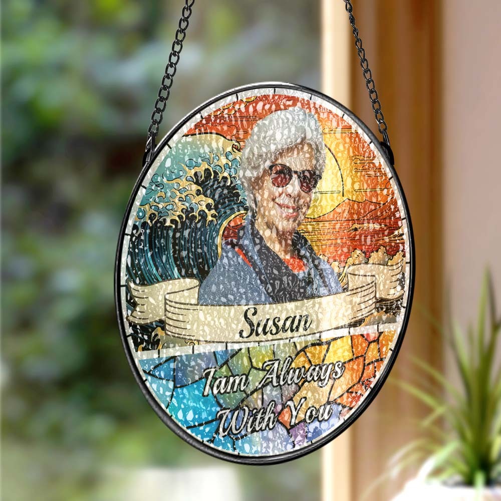 Benutzerdefinierter Gedenk-sonnenfänger, Personalisiertes Fenster-sonnenfänger, Beileidsgeschenk Für Die Familie - MeineFotoTassen