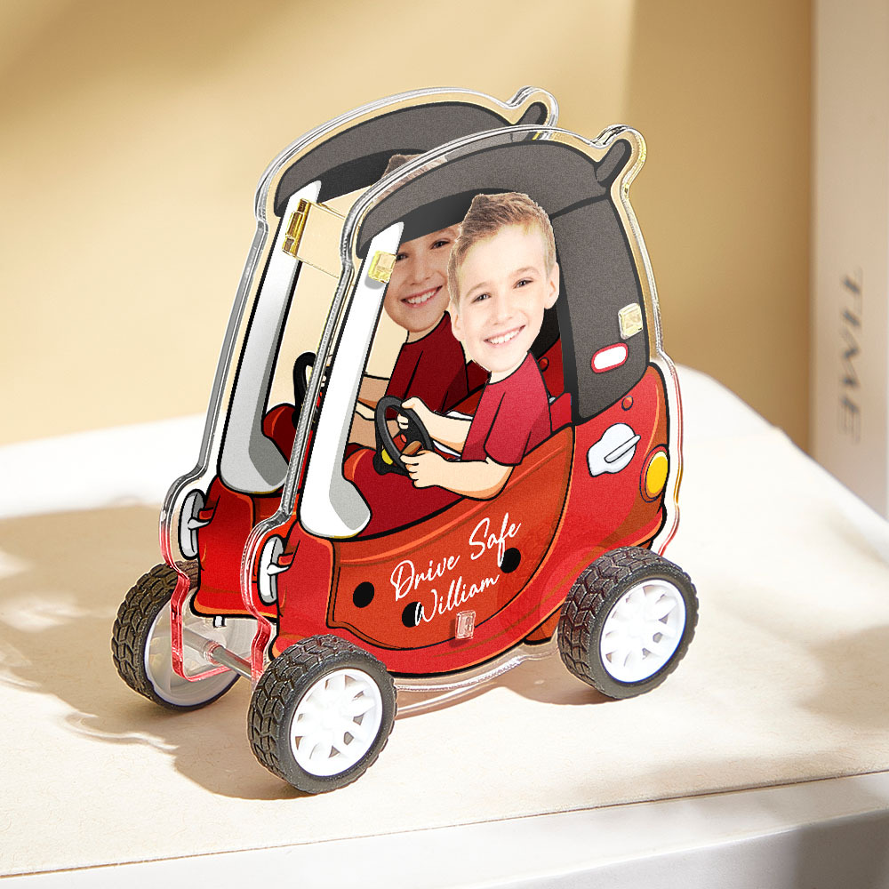 Drive Safe Daddy Personalized Car Photo Ornament Father's Day Gifts Car Rearview Mirror Hanging Accessories