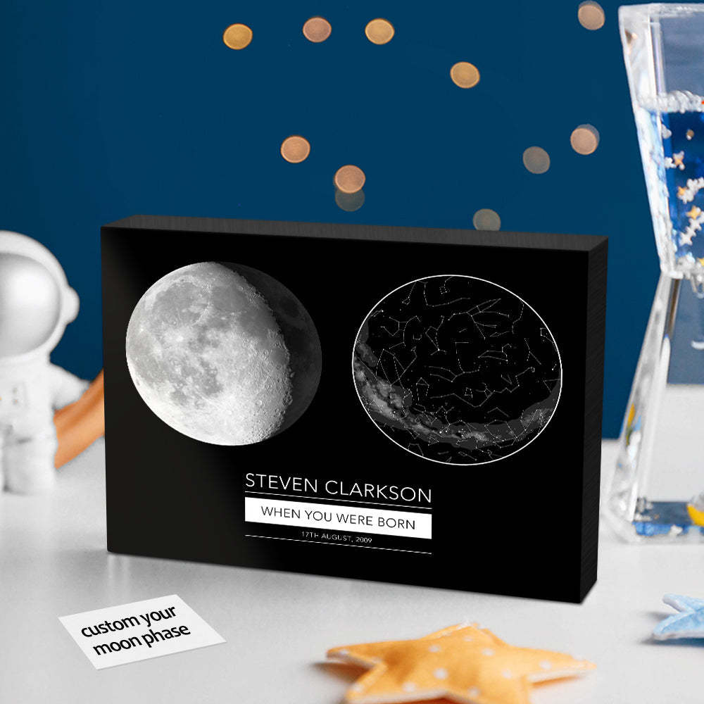 Personalisiertes Mondphasen-druck-jubiläumsgeschenk - MeineFotoTassen