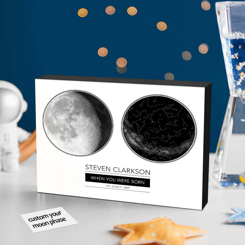 Personalisiertes Mondphasen-druck-jubiläumsgeschenk - MeineFotoTassen