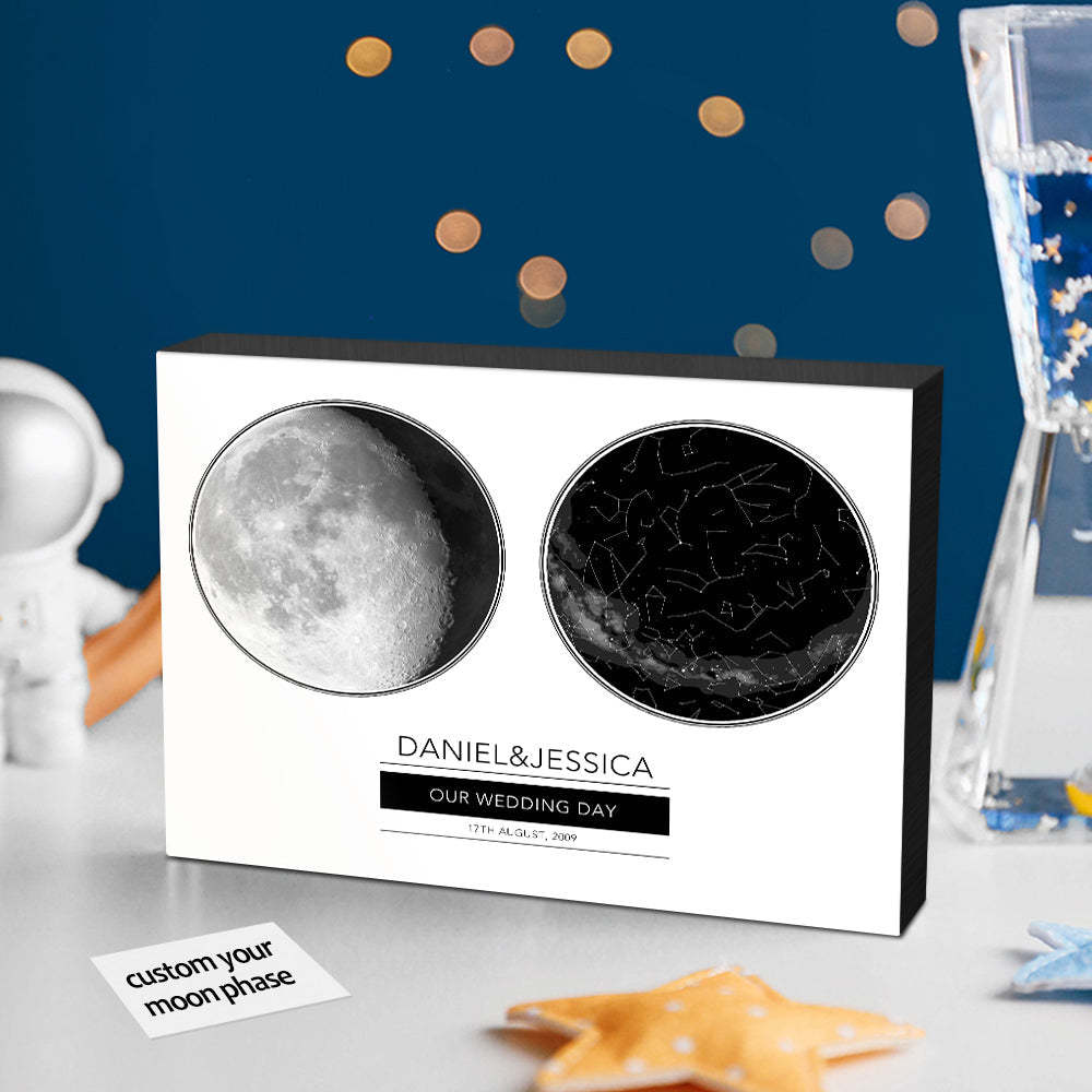 Personalisiertes Mondphasen-druck-jubiläumsgeschenk - MeineFotoTassen