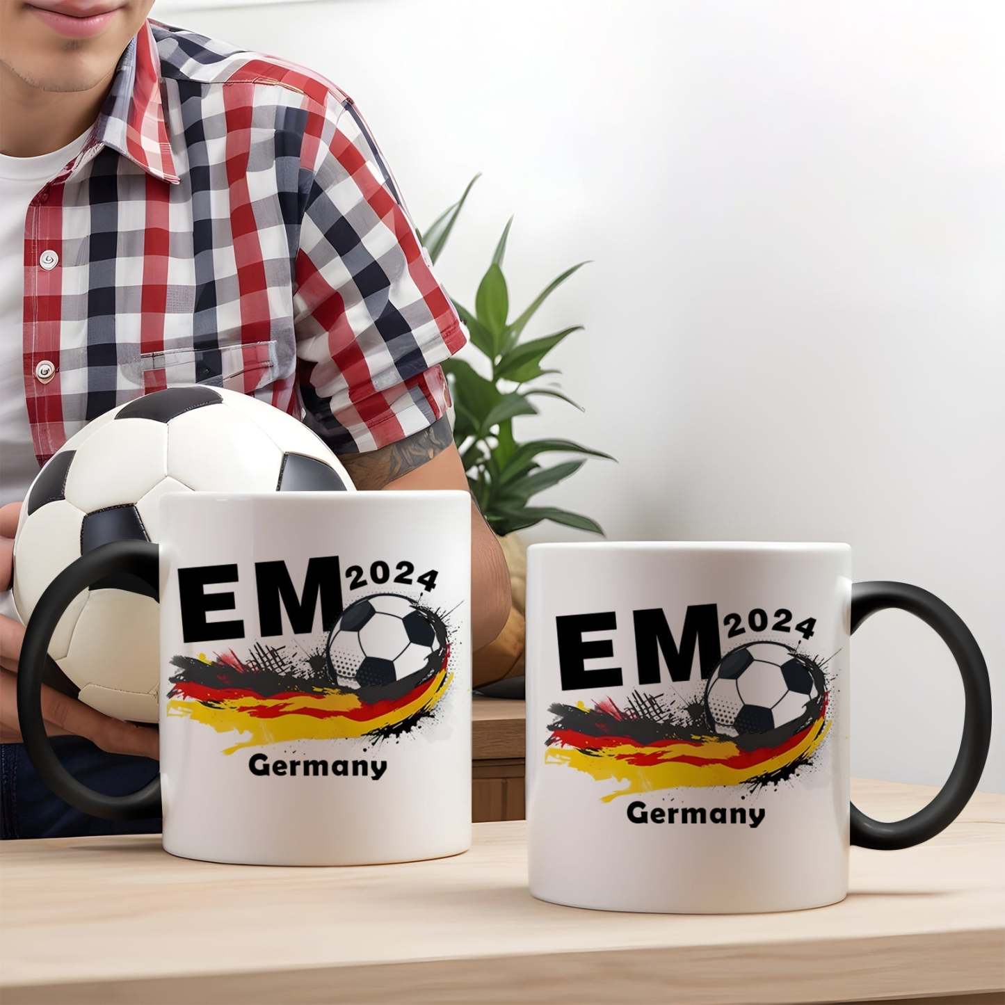 Benutzerdefinierte Tasse Europäische Fußball-tasse Em 2024 Personalisierte Kaffeetasse - MeineFotoTassen