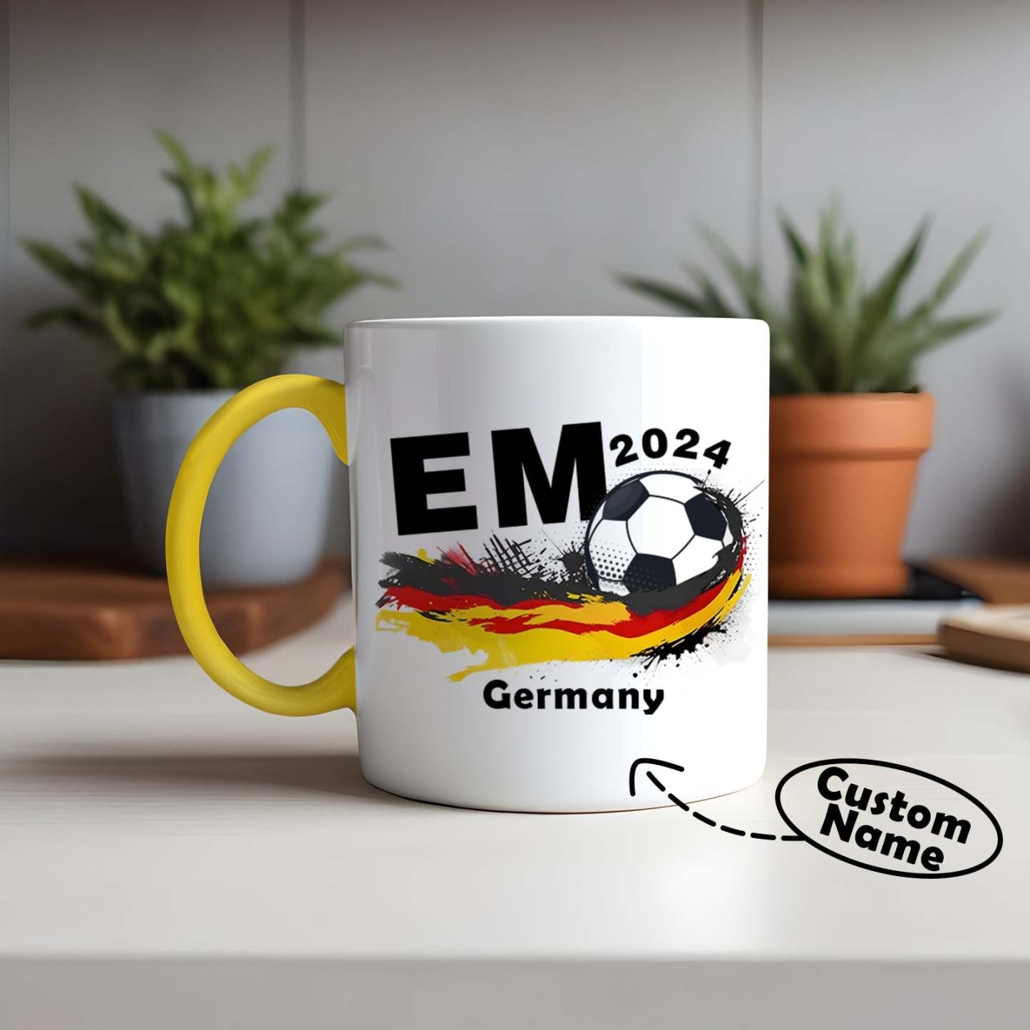 Benutzerdefinierte Tasse Europäische Fußball-tasse Em 2024 Personalisierte Kaffeetasse - MeineFotoTassen