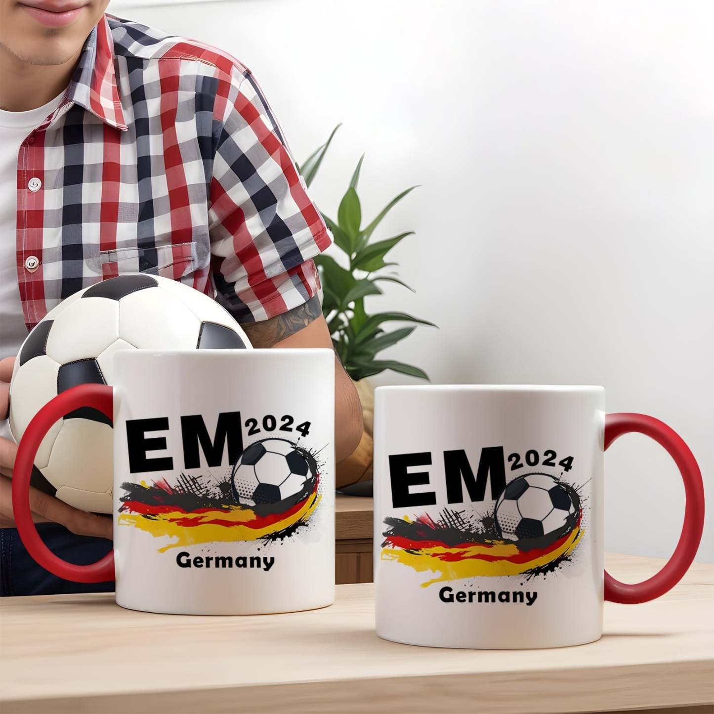 Benutzerdefinierte Tasse Europäische Fußball-tasse Em 2024 Personalisierte Kaffeetasse - MeineFotoTassen