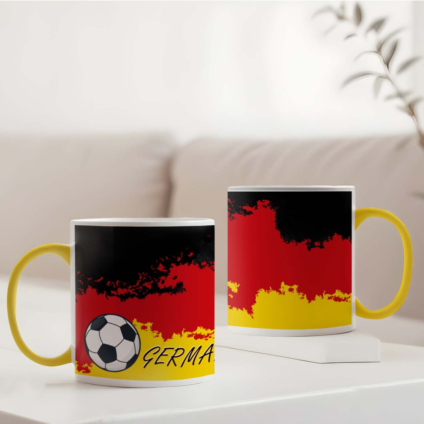 Maßgeschneiderter Deutscher Pokal, Fußballpokal, Individueller Flaggenpokal - MeineFotoTassen