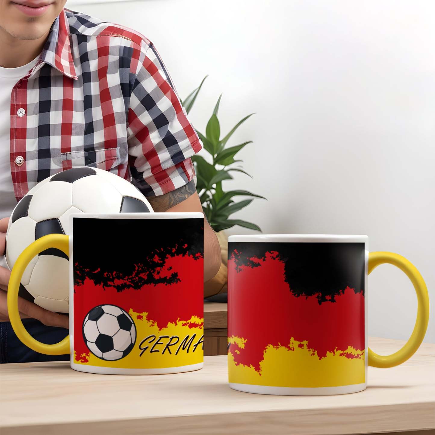 Maßgeschneiderter Deutscher Pokal, Fußballpokal, Individueller Flaggenpokal - MeineFotoTassen
