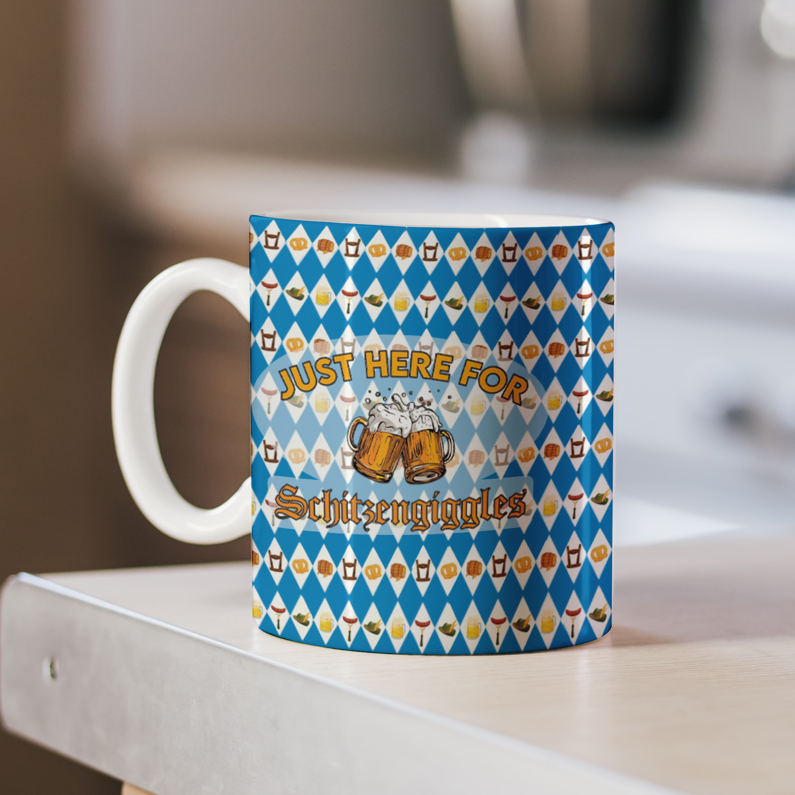 Traditioneller Oktoberfest-Becher – deutscher Bierkrug-Becher für Festival und Party