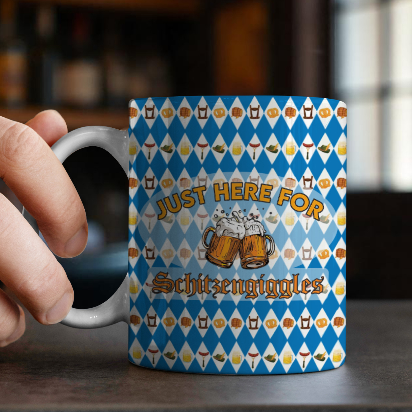 Traditional Oktoberfest Mug – German Beer Stein Cup for Festival & Party