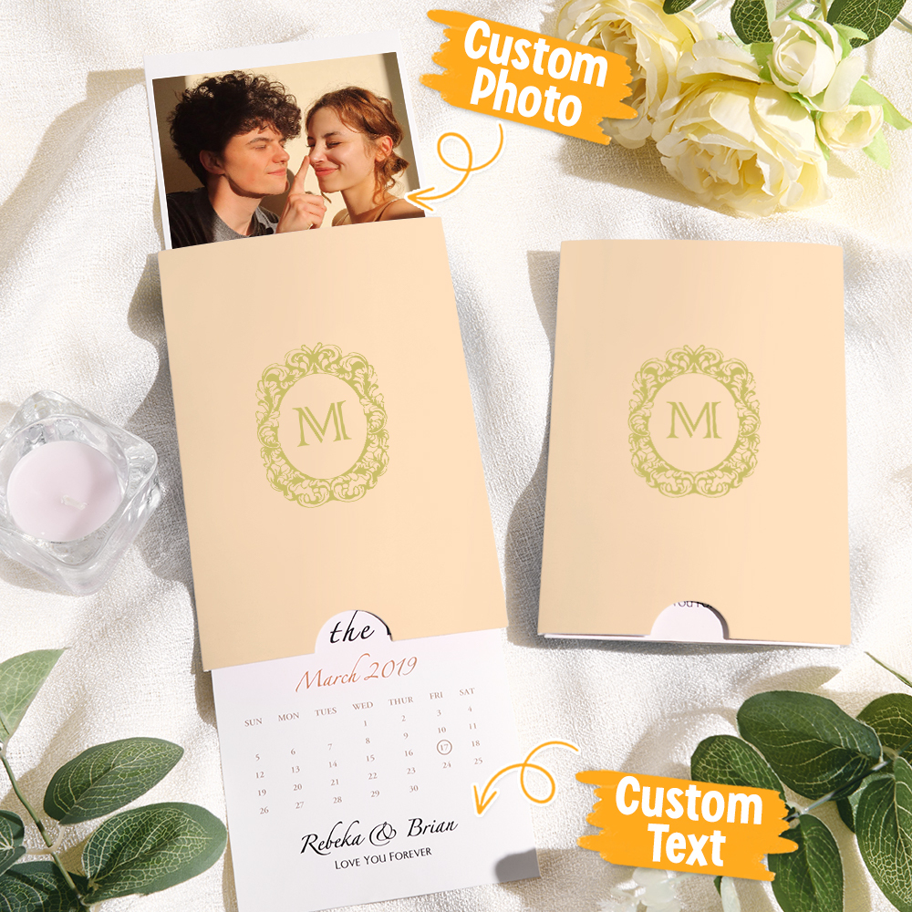 Benutzerdefinierte Hochzeitseinladung Pull-out Grußkarte Personalisierte Hochzeitskarte - MeineFotoTassen